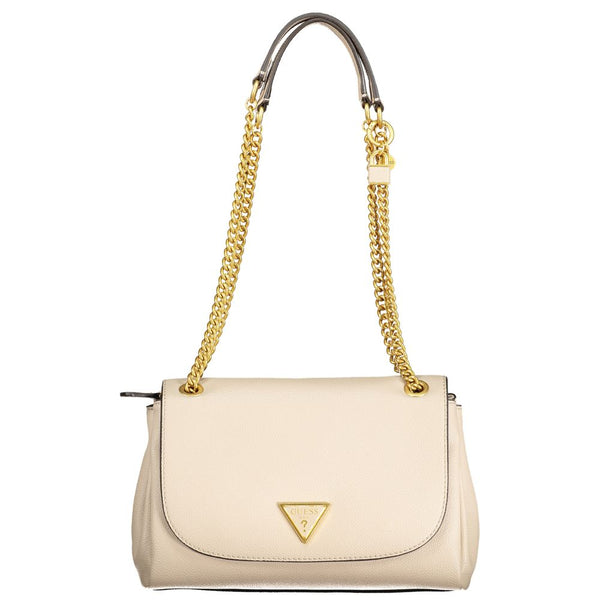 Beige Polyethylene Handbag Guess Jeans