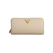 Beige Polyethylene Wallet Guess Jeans