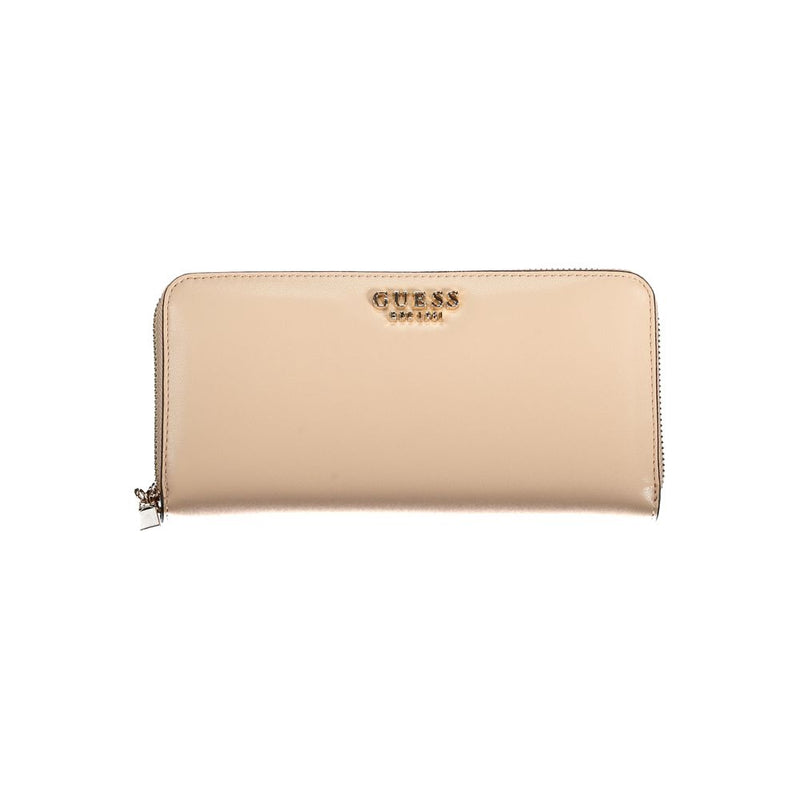 Beige Polyethylene Wallet Guess Jeans