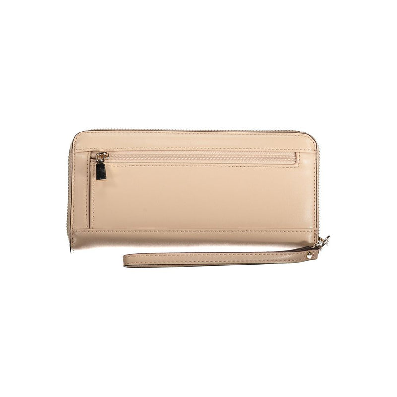 Beige Polyethylene Wallet Guess Jeans