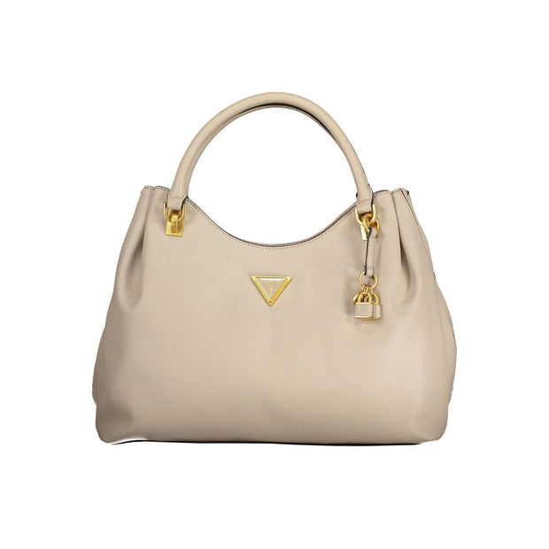 Beige Polyethylene Handbag Guess Jeans