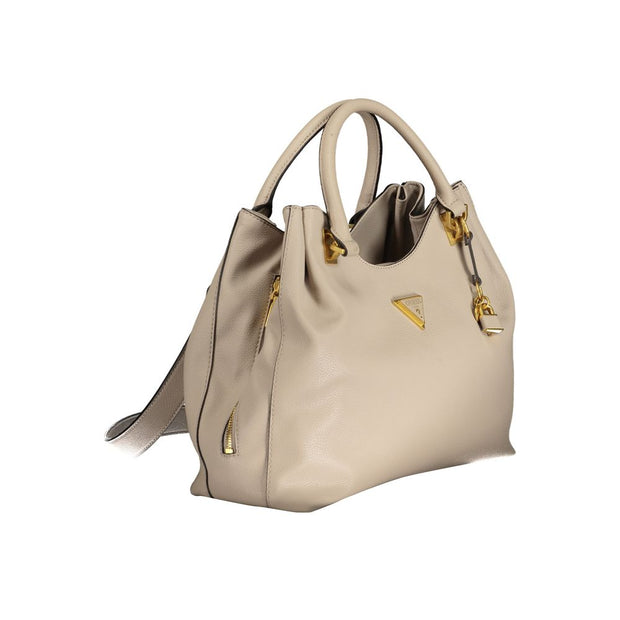 Beige Polyethylene Handbag Guess Jeans