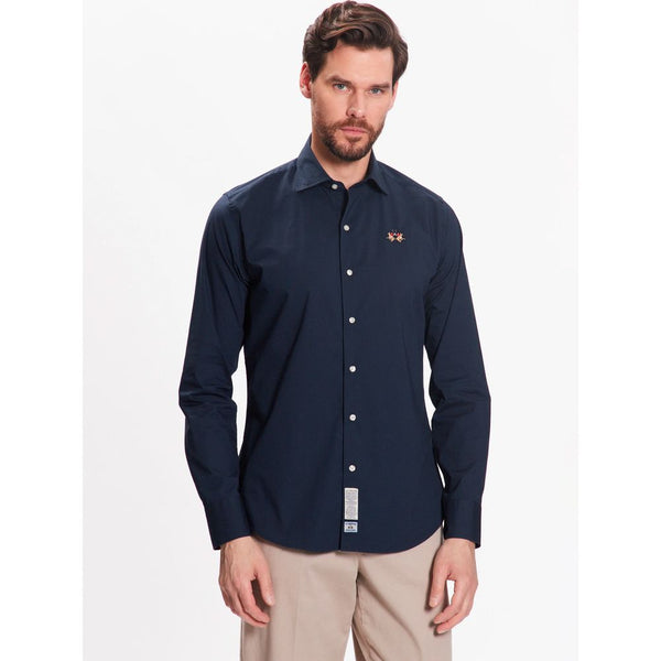 Blue Cotton Shirt La Martina