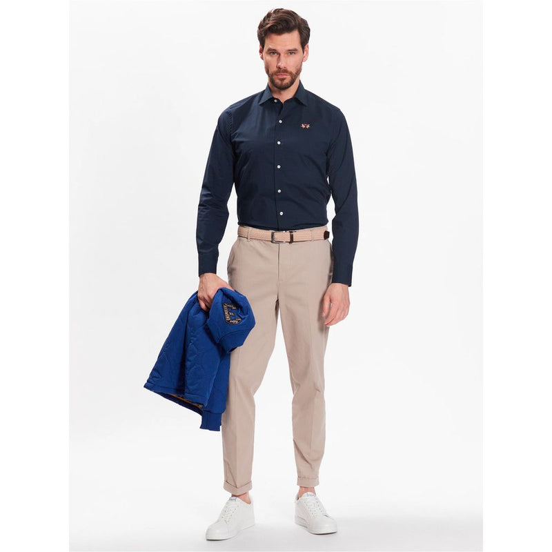 Blue Cotton Shirt La Martina