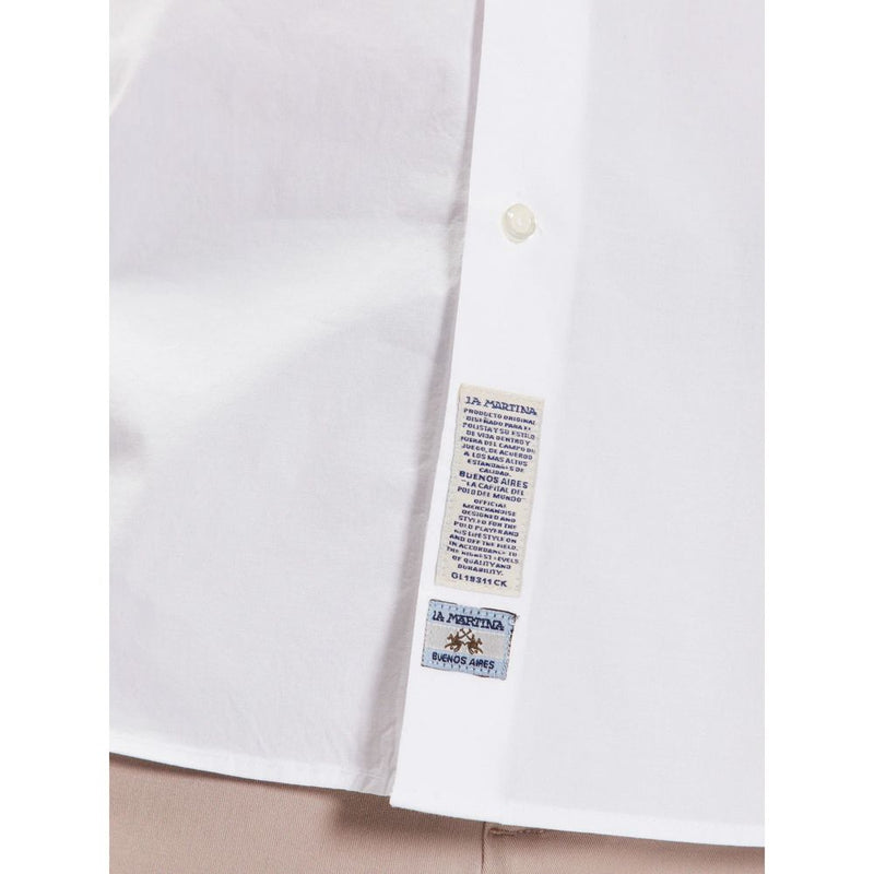 White Cotton Shirt La Martina