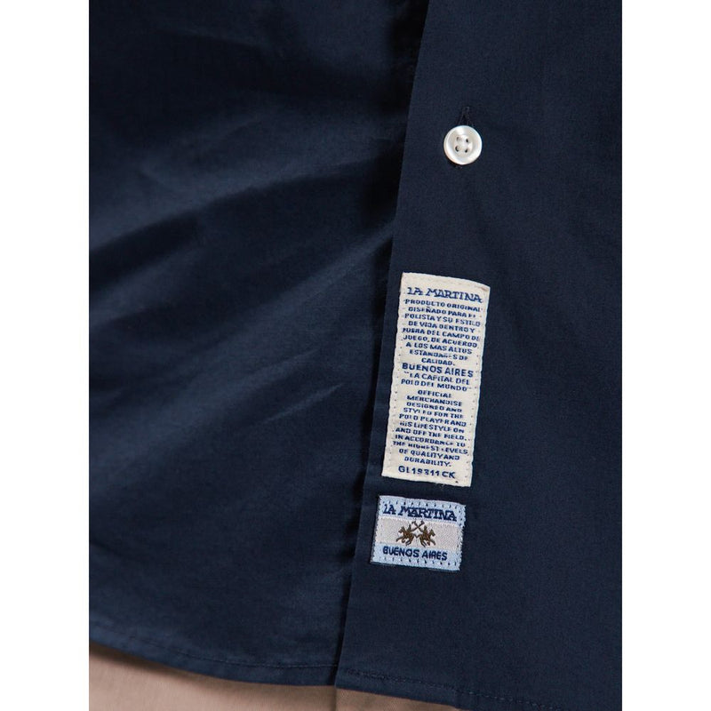 Blue Cotton Shirt La Martina