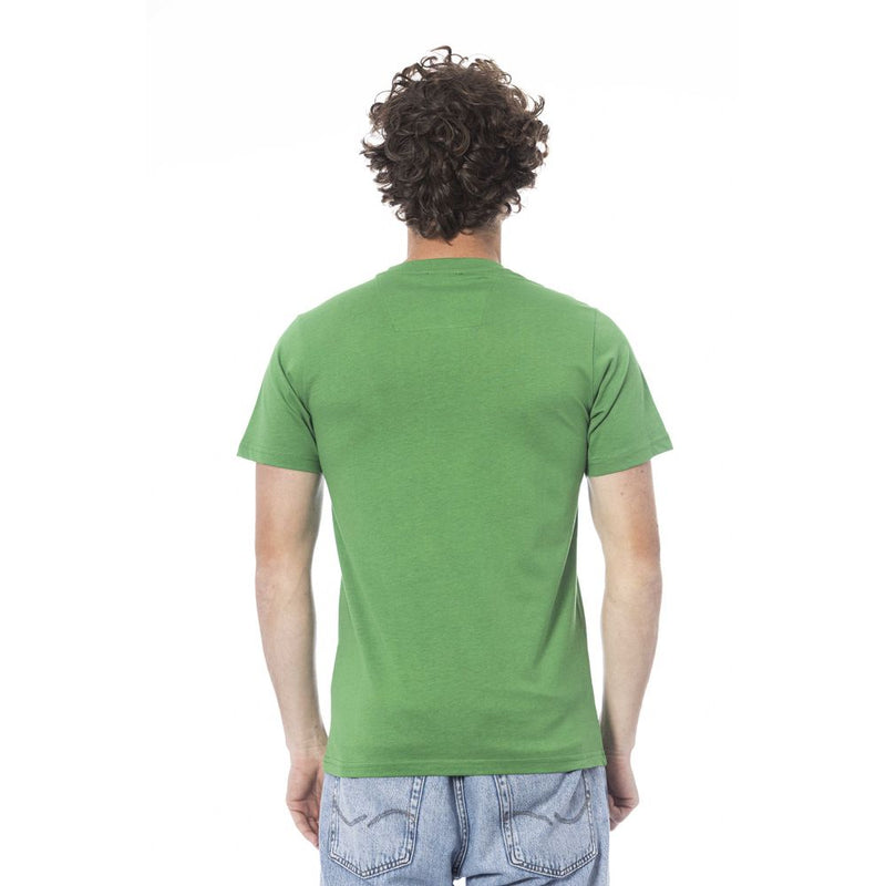 Green Cotton Men T-Shirt Cavalli Class
