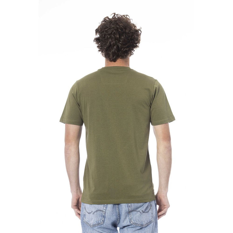 Green Cotton Men T-Shirt Cavalli Class