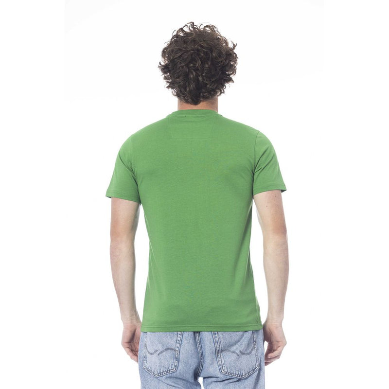 Green Cotton Men T-Shirt Cavalli Class
