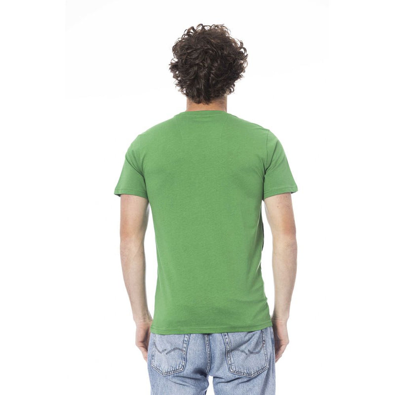 Green Cotton Men T-Shirt Cavalli Class