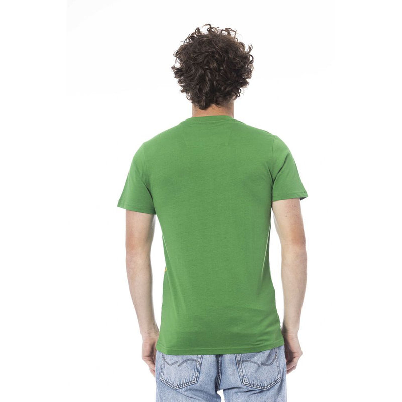 Green Cotton Men T-Shirt Cavalli Class