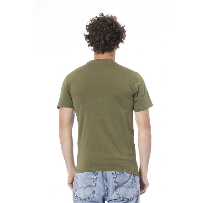 Green Cotton Men T-Shirt Cavalli Class