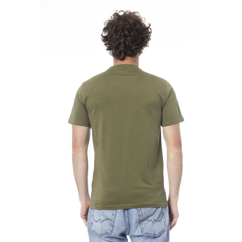 Green Cotton Men T-Shirt Cavalli Class