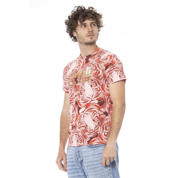 Red Cotton Men T-Shirt Cavalli Class