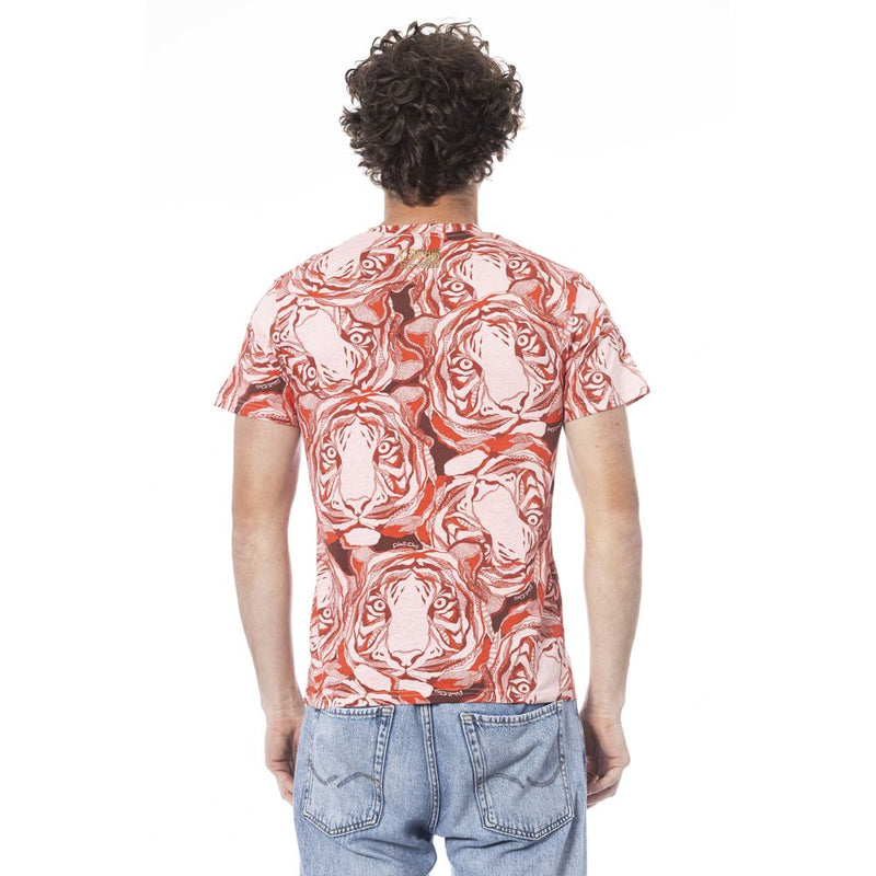 Red Cotton Men T-Shirt Cavalli Class