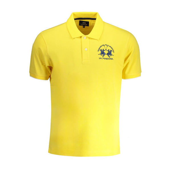 Yellow Cotton Polo Shirt La Martina