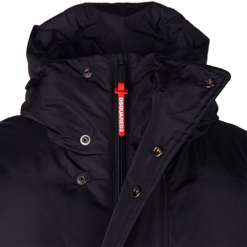 Black Nylon Men Jacket Dsquared²