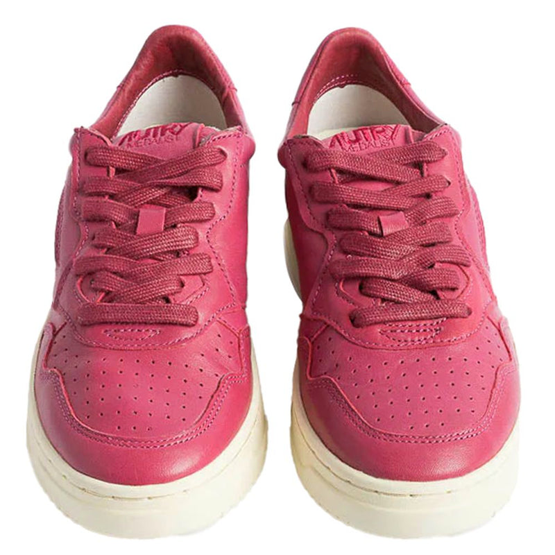 Fuchsia Leather Di Capra Sneaker Autry