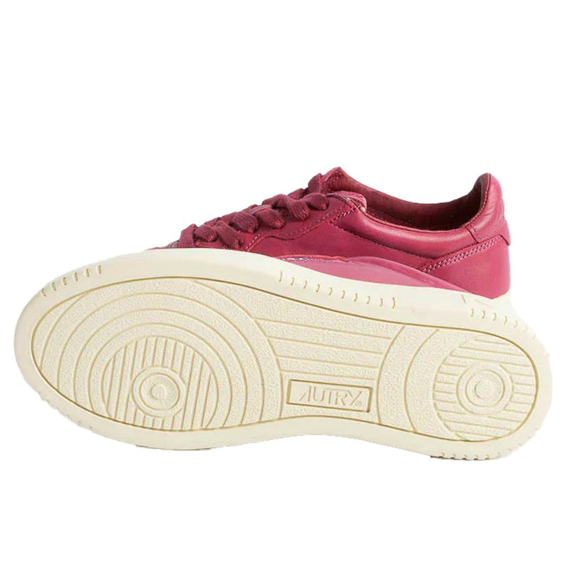 Fuchsia Leather Di Capra Sneaker Autry