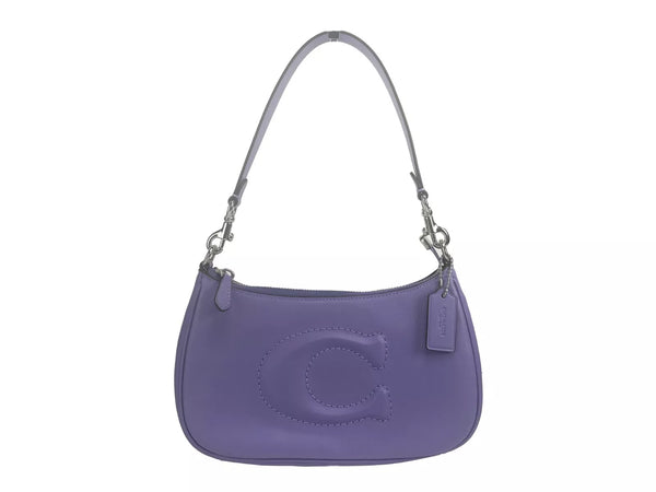 Teri Smooth Leather Crossbody Bag Purse Purple COACH