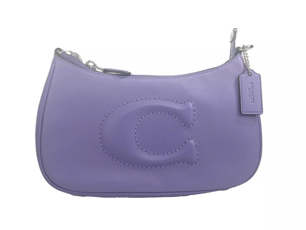 Teri Smooth Leather Crossbody Bag Purse Purple COACH