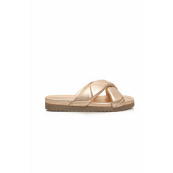 Beige Sheepskin Women Sandal Cerruti 1881