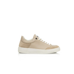 Beige Leather Women Sneaker Cerruti 1881