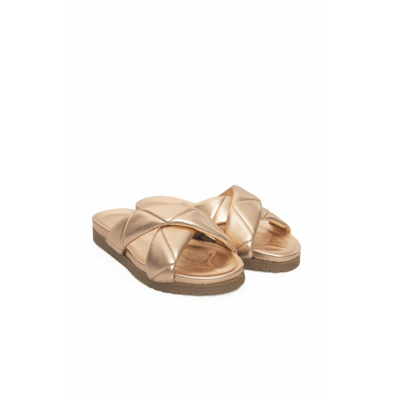 Beige Sheepskin Women Sandal Cerruti 1881