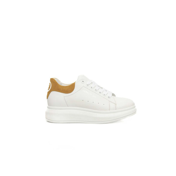 White Leather Women Sneaker Cerruti 1881