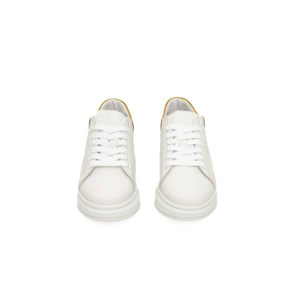 White Leather Women Sneaker Cerruti 1881