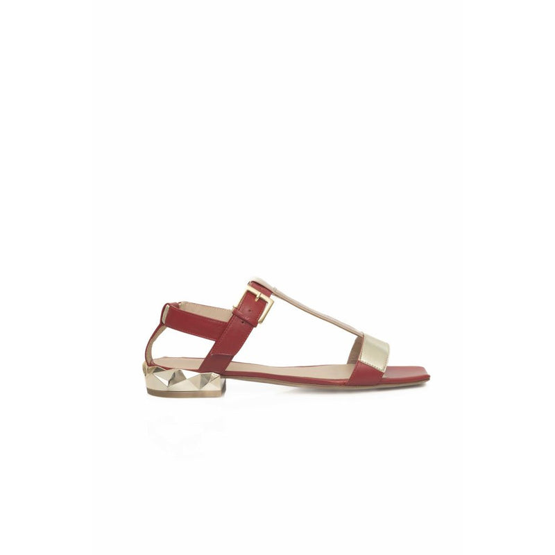 Red Goat Leather Women Sandal Cerruti 1881