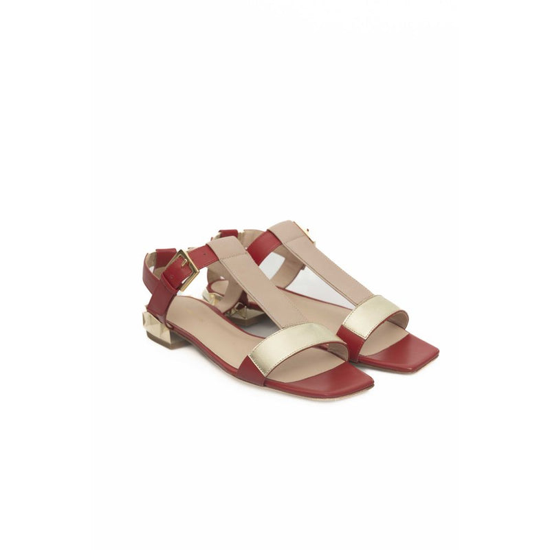 Red Goat Leather Women Sandal Cerruti 1881