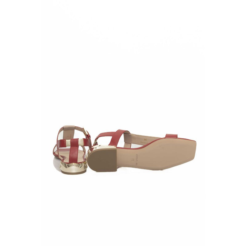 Red Goat Leather Women Sandal Cerruti 1881