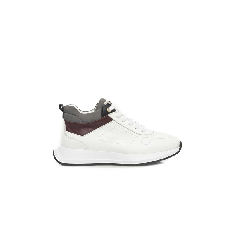 White Leather Women Sneaker Cerruti 1881