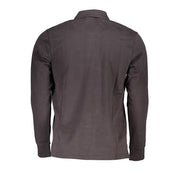 Gray Cotton Polo Shirt U.S. Grand Polo