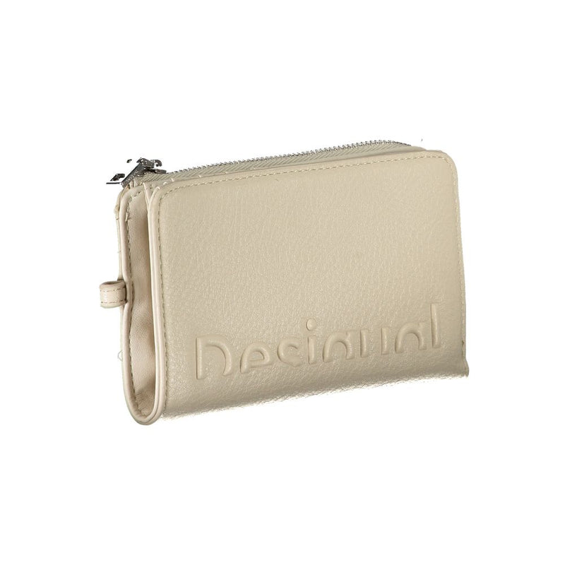 Beige Polyethylene Wallet Desigual