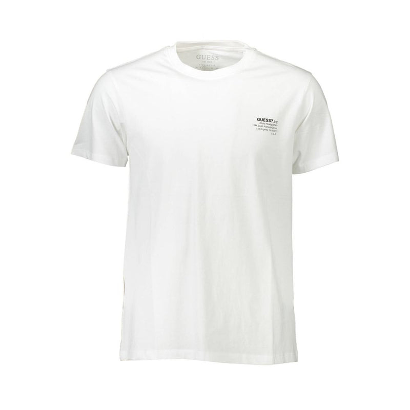 White Cotton T-Shirt Guess Jeans