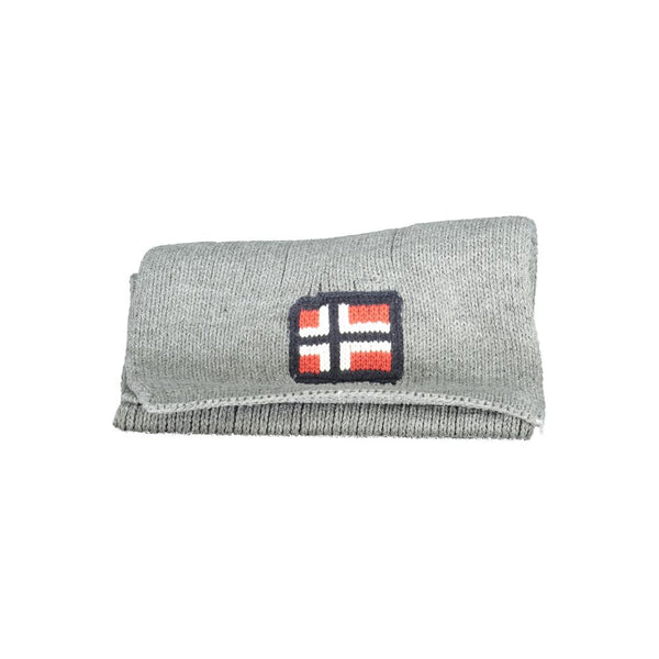 Gray Acrylic Scarf Norway 1963