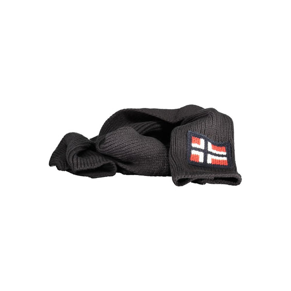 Black Acrylic Scarf Norway 1963