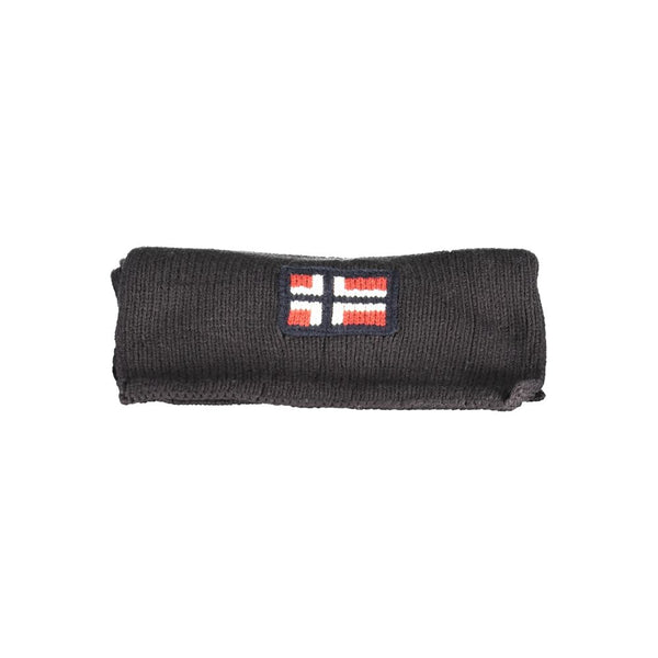 Black Acrylic Scarf Norway 1963