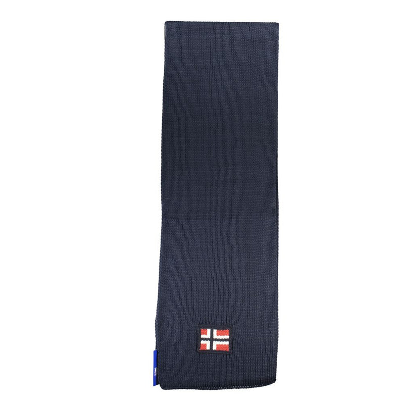 Blue Acrylic Scarf Norway 1963