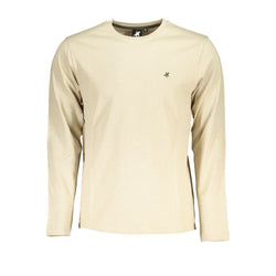 Beige Cotton T-Shirt U.S. Grand Polo