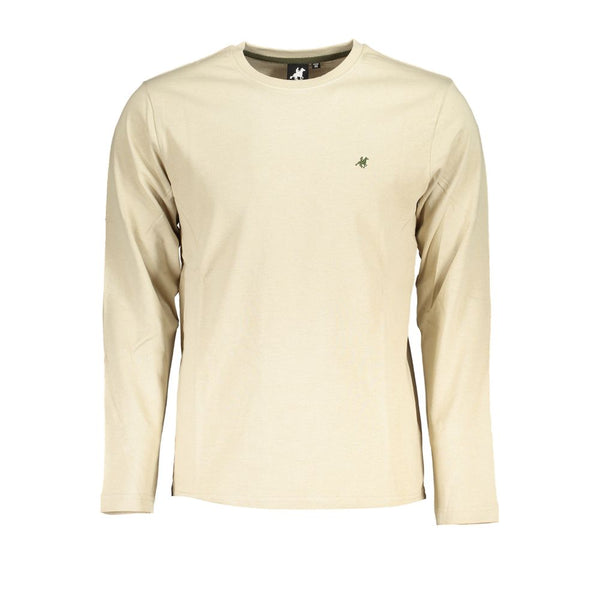 Beige Cotton T-Shirt U.S. Grand Polo