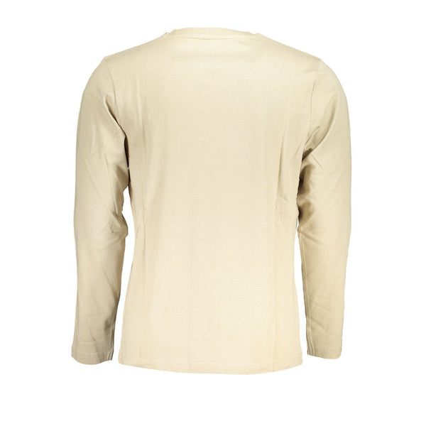 Beige Cotton T-Shirt U.S. Grand Polo