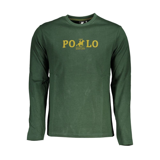 Green Cotton T-Shirt U.S. Grand Polo