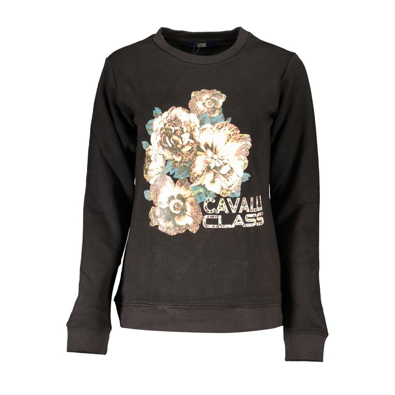 Black Cotton Sweater Cavalli Class