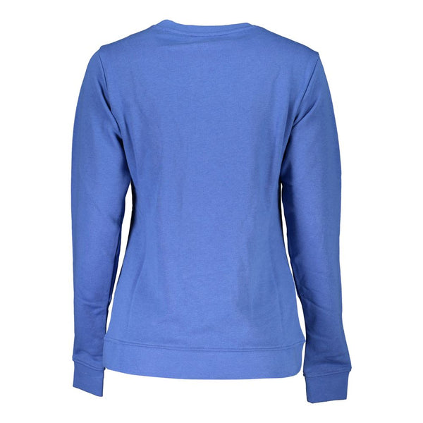 Blue Cotton Sweater Cavalli Class