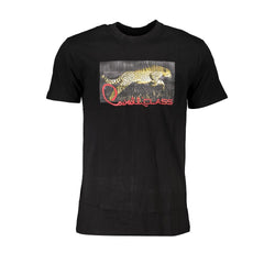 Black Cotton T-Shirt Cavalli Class