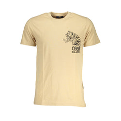 Beige Cotton T-Shirt Cavalli Class