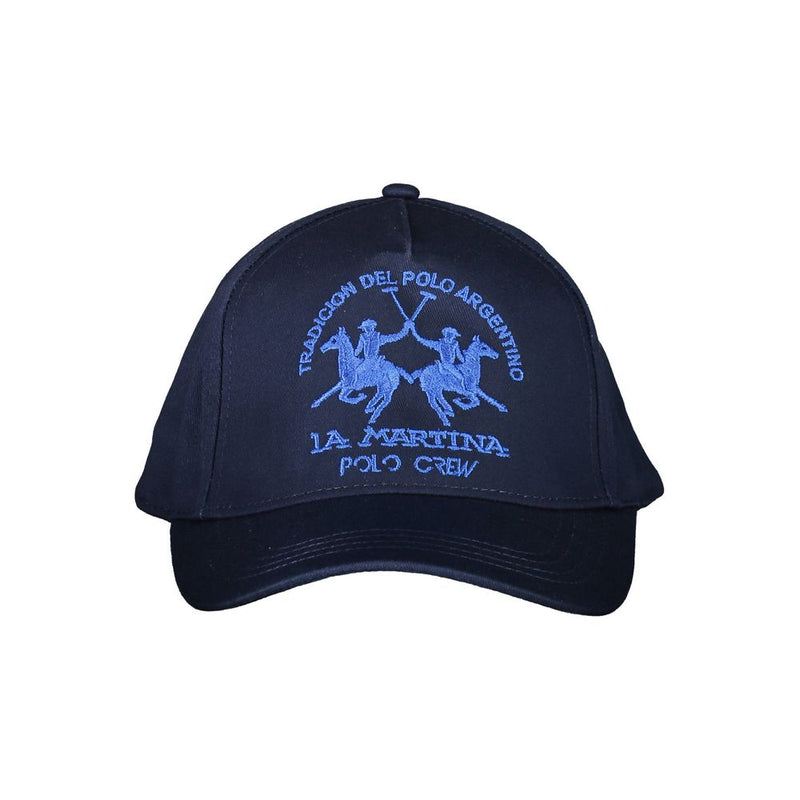 Blue Cotton Hats & Cap La Martina